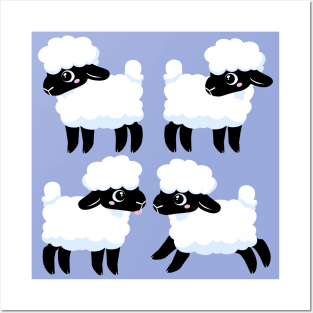 Simple Sheep Design - Light Posters and Art